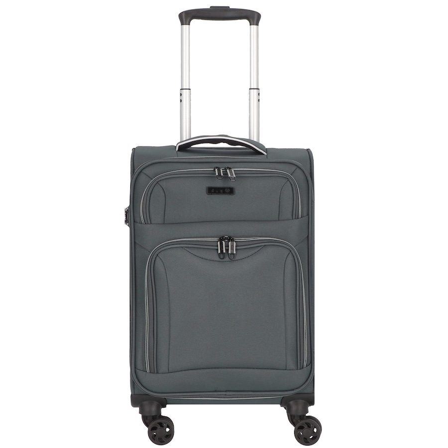 d & n Travel Line 9204 4 Rollen Kabinentrolley 55 cm Reisetaschen 1 ct Grau Herren