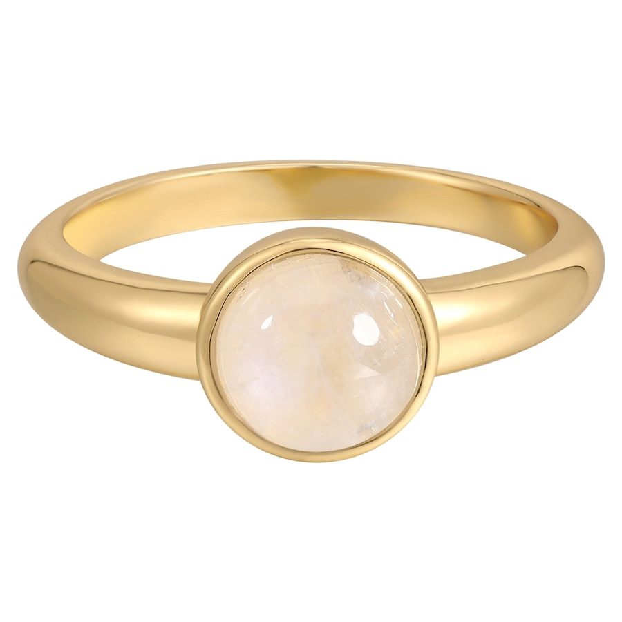Rafaela Donata Ring aus Sterling Silber in Gelbgold mit Mondstein Ringe 1 ct Damen