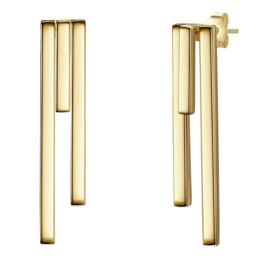 Glanzstücke München Ohrhänger Sterling Silber in Gelbgold Ohrringe 1 ct Damen