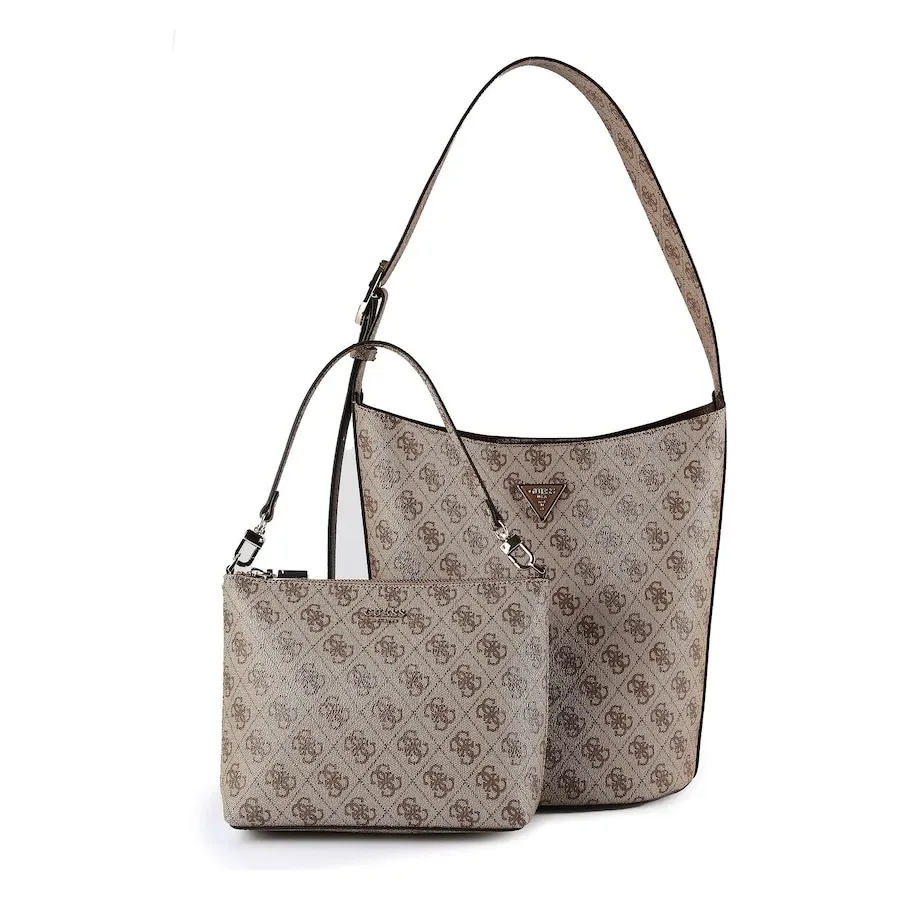 Guess Meridian Schultertasche Handtaschen 1 ct Braun Damen