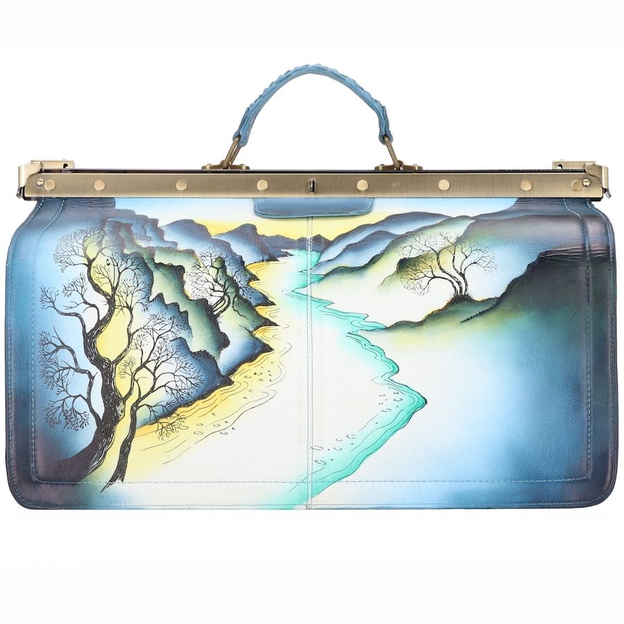 Greenland Art+Craft Doktorkoffer Leder 48 cm Laptopfach Reisetaschen 1 ct Grün Herren