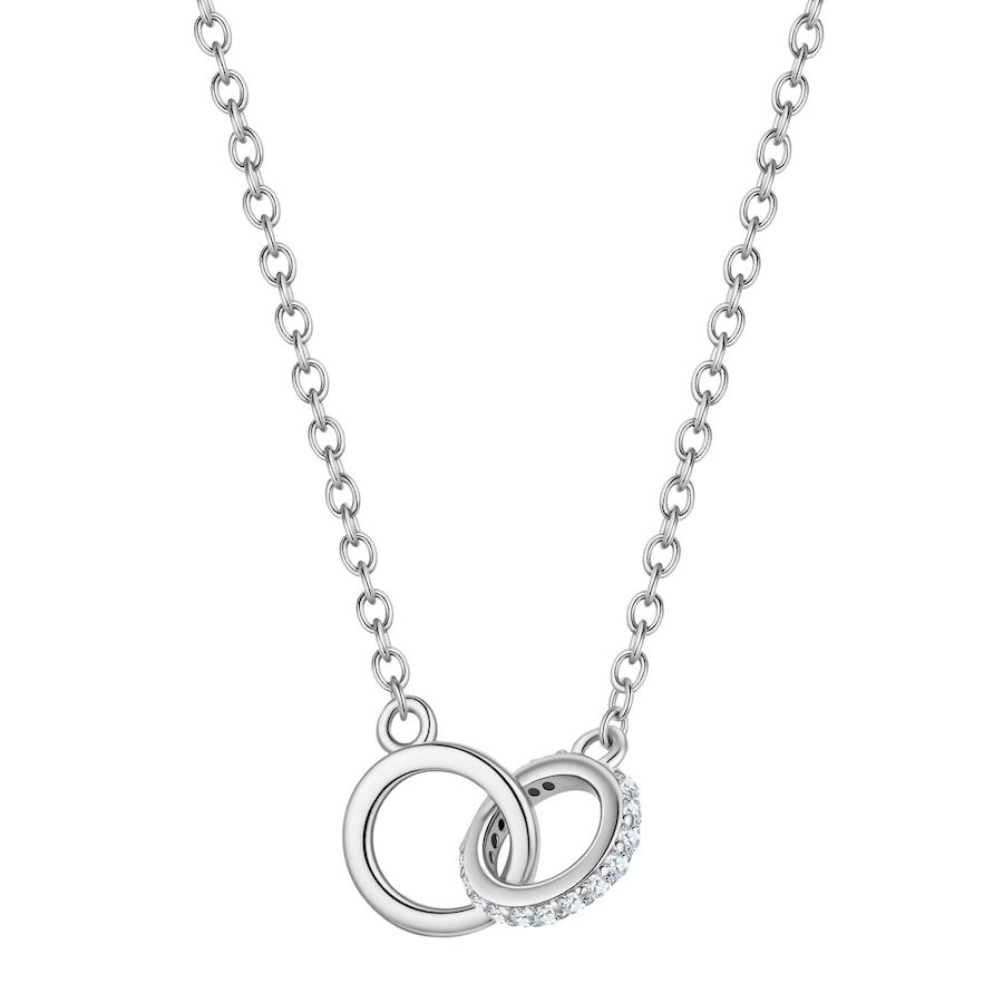 Glanzstücke München Halskette aus Sterling Silber in silber mit Zirkonia Ketten 1 ct Damen