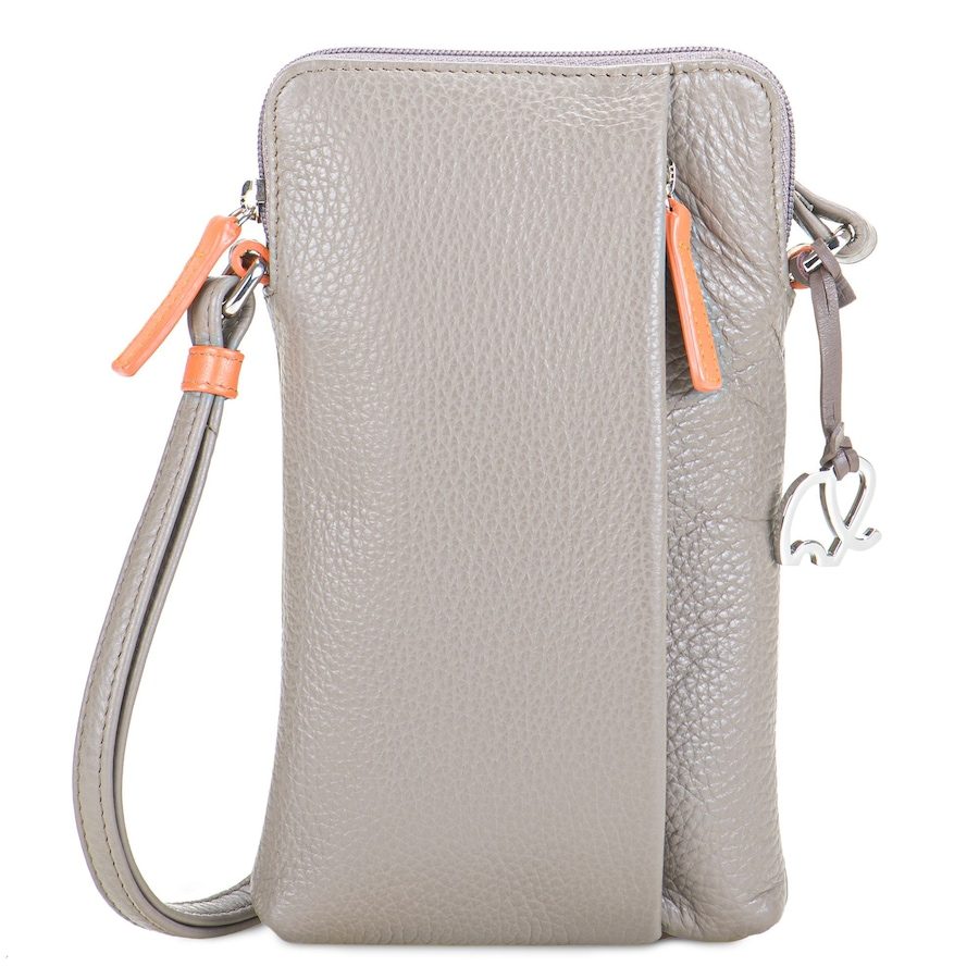 Mywalit Handytasche Leder 12 cm Portemonnaies 1 ct Grau Herren
