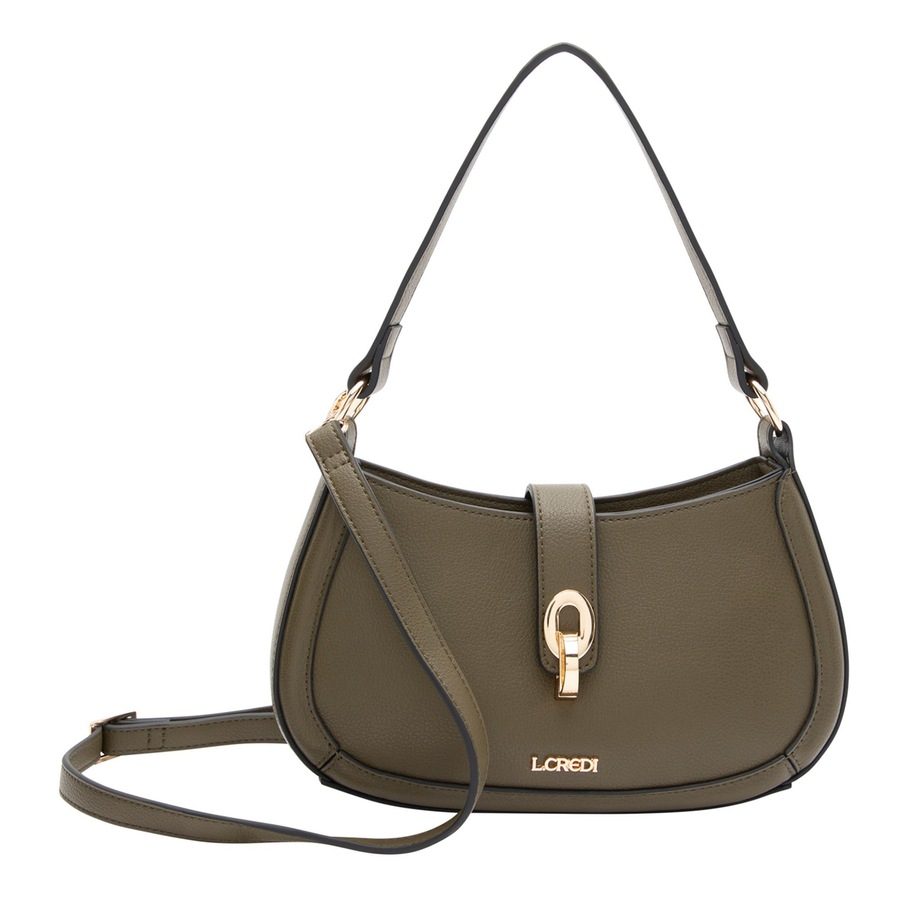 L.CREDI Petronella Schultertasche 25 cm Handtaschen 1 ct Petrol Damen