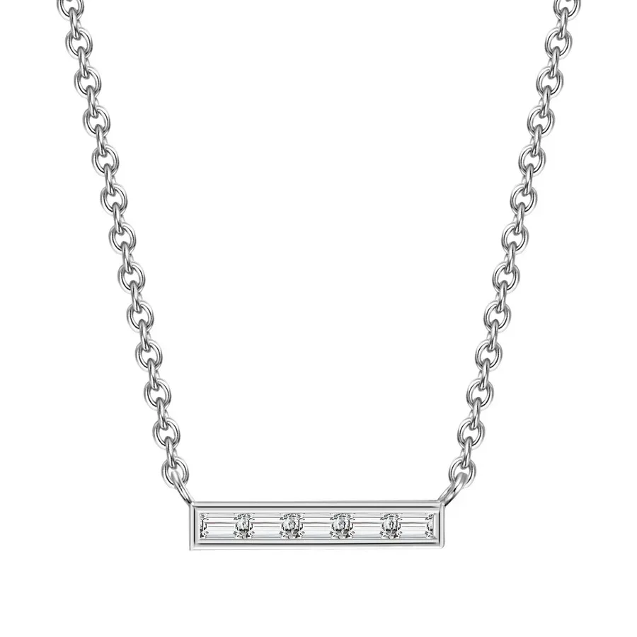 Glanzstücke München Halskette Sterling Silber Zirkonia in Silber Ketten 1 ct Damen