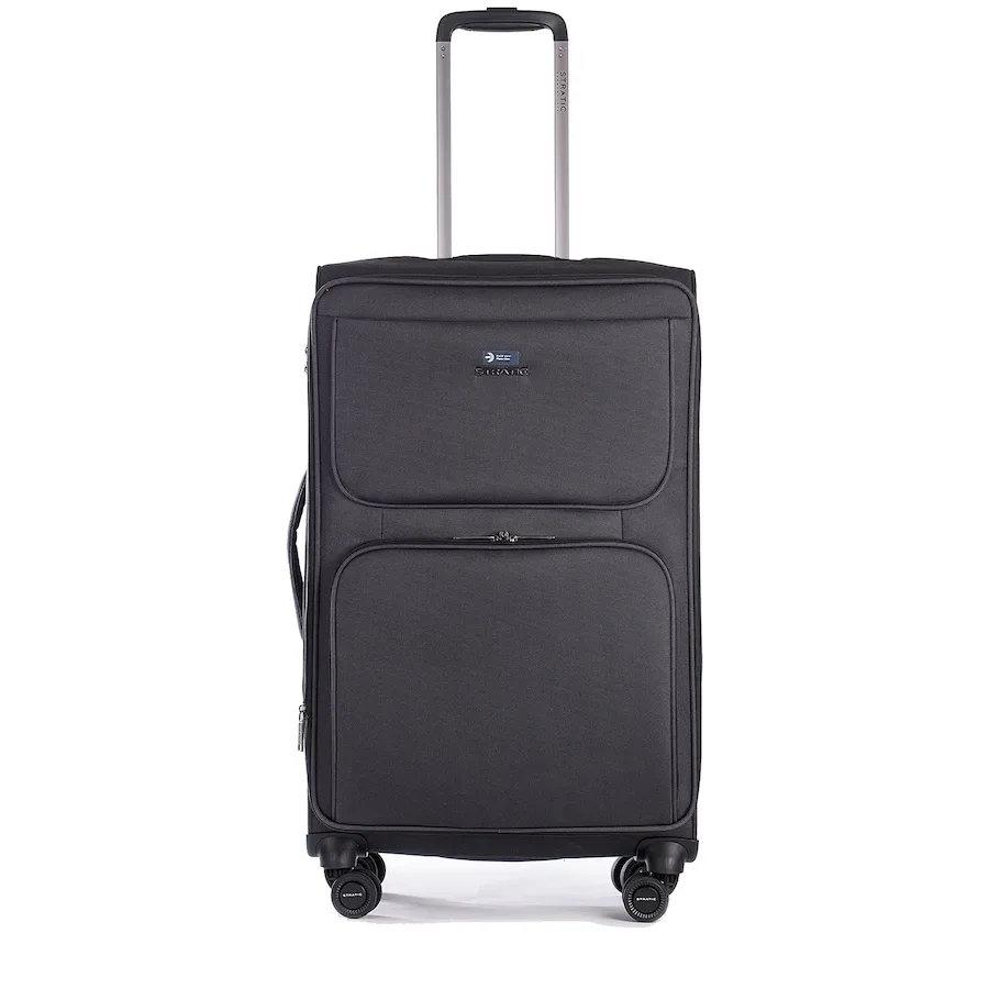 Stratic Bendigo Light Plus 4-Rollen Trolley 72 cm Laptopfach Reisetaschen 1 ct Schwarz Herren