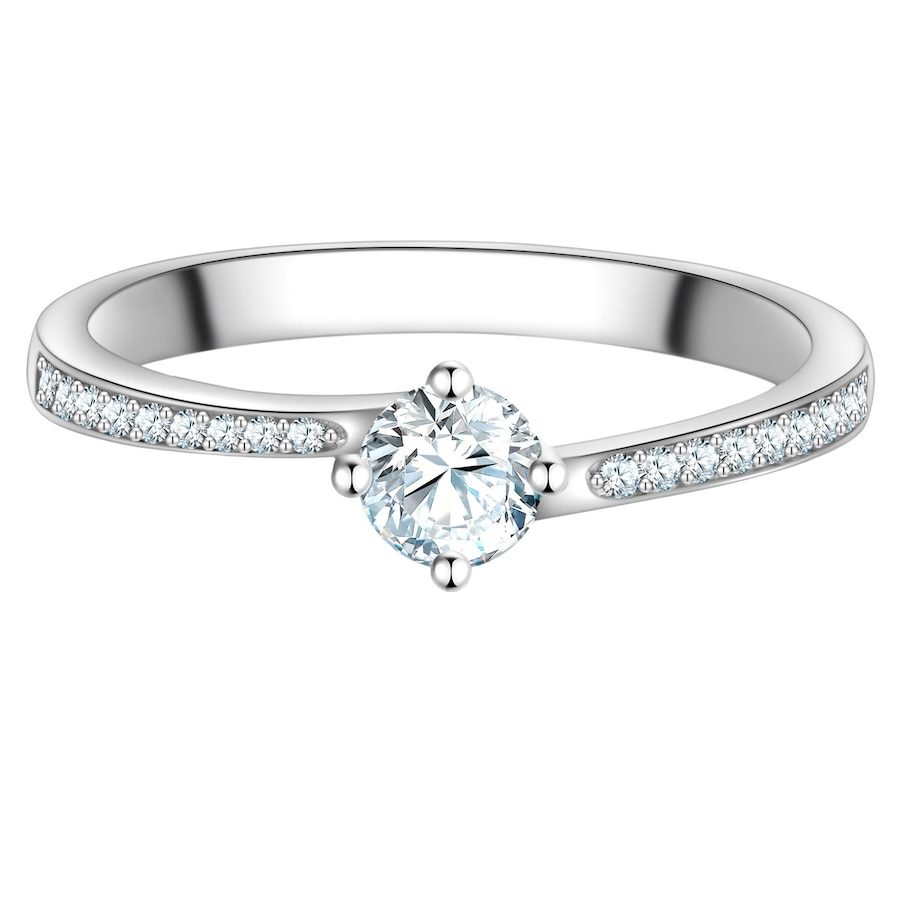 Trilani Ring aus Sterling Silber in silber mit Zirkonia Ringe 1 ct Damen