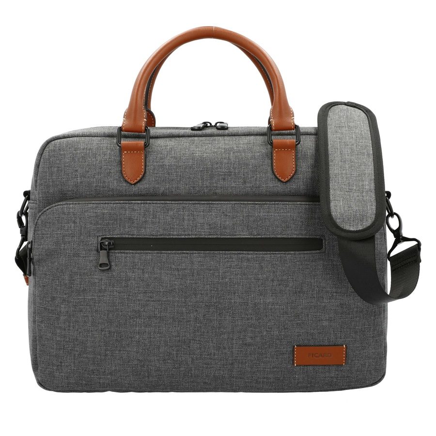 Picard Go Eco Aktentasche 38 cm Laptopfach Laptoptaschen 1 ct Grau Herren