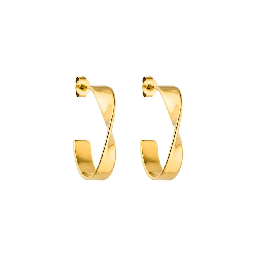 Purelei Flow Ohrringe 100% Edelstahl 1 ct Hellbraun
