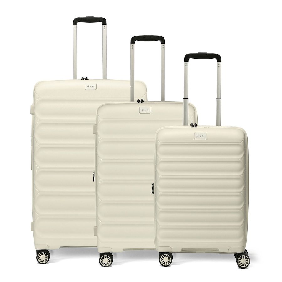 d & n Travel Line 4700 4 Rollen Kofferset 3-teilig mit Dehnfalte Koffer & Trolleys 1 ct Weiss Herren