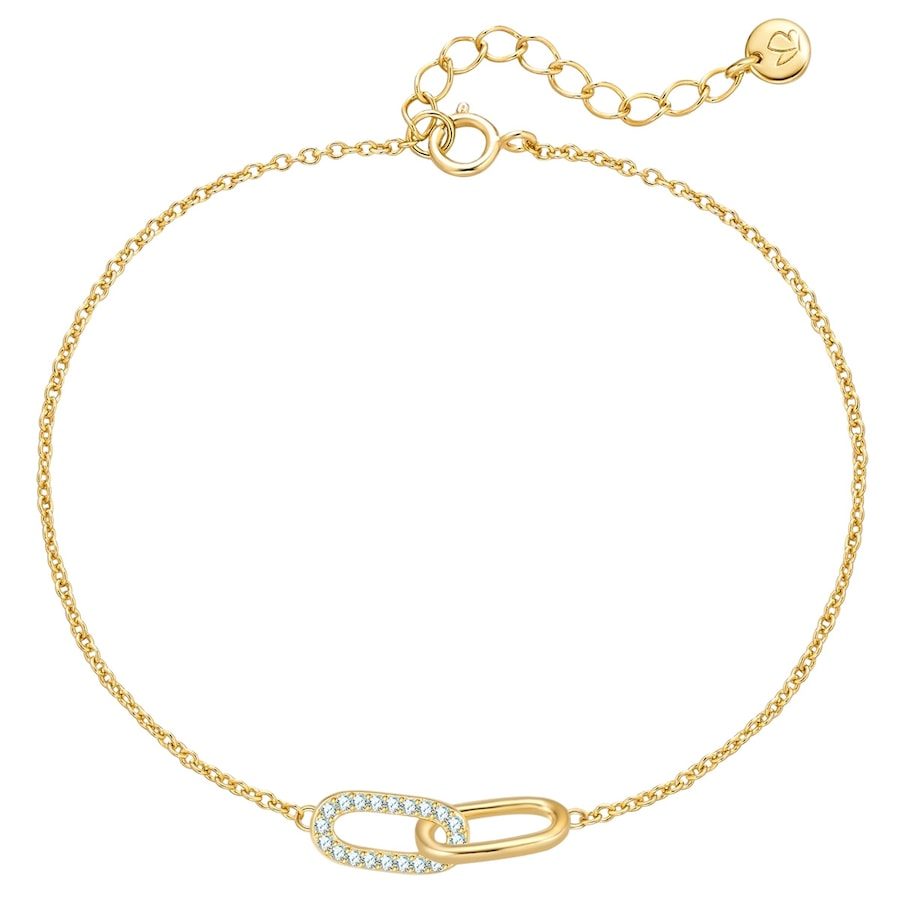 Glanzstücke München Armband aus Sterling Silber in gelbgold mit Zirkonia Armbänder & Armreife 1 ct Damen