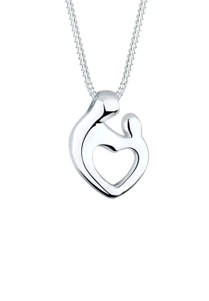 Elli Mutter & Kind Verbundenheit 925 Sterling Silber Ketten 1 ct Damen