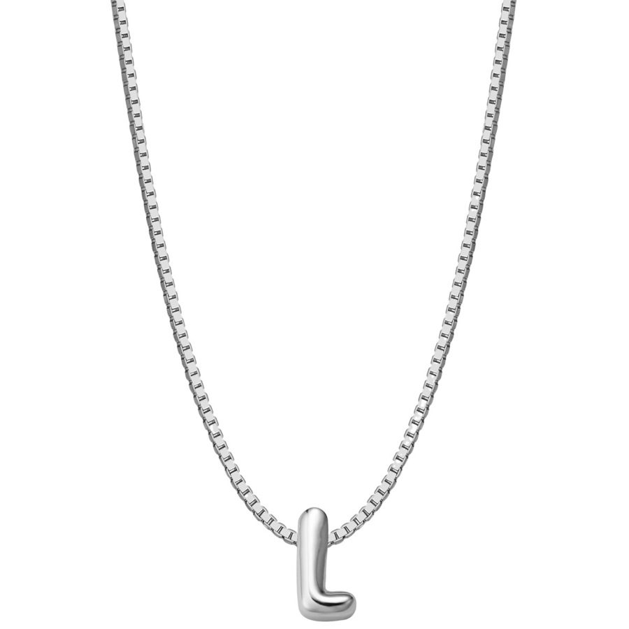 Glanzstücke München Halskette Buchstabe L aus Sterling Silber in silber Ketten 1 ct Damen