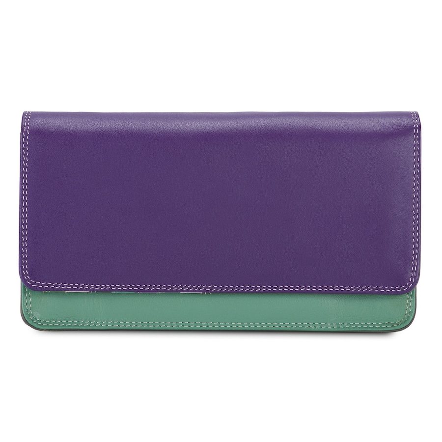 Mywalit Medium Matinee Wallet Geldbörse Leder 17 cm Portemonnaies 1 ct Blau Damen