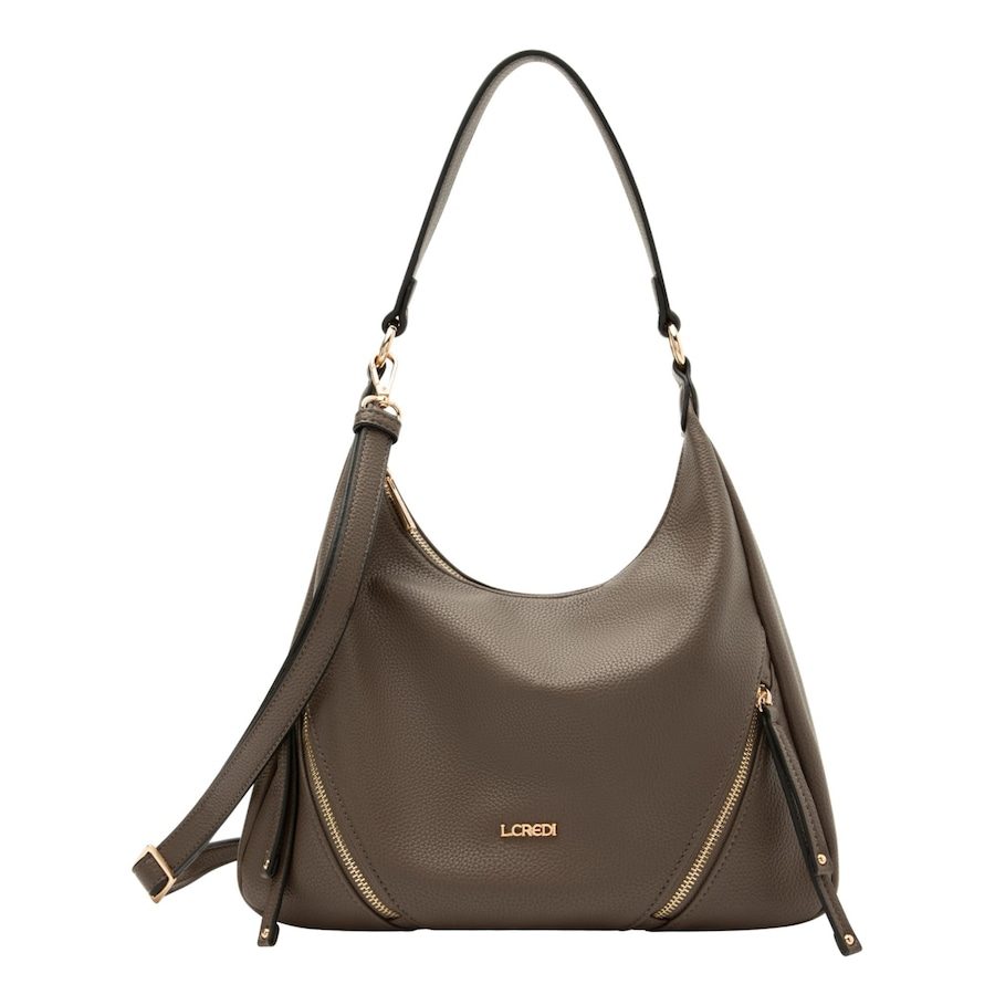 L.CREDI Priscilla Schultertasche Handtaschen 1 ct Grau Damen