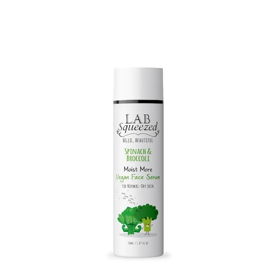 LAB SQUEEZED Spinach & Broccoli Moist More Vegan Face SerumFor Normal-Dry Skin Feuchtigkeitsserum 50 ml