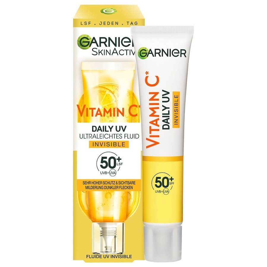 Garnier - SkinActive Vitamin C Tägliches Sonnenfluid Invisible mit LSF 50+, 40 ml