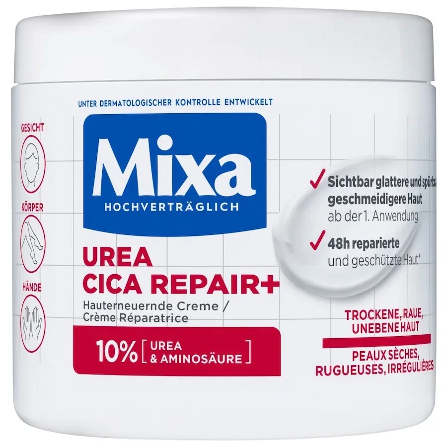 Mixa - Hauterneuernde Creme, Urea Cica Repair +, 400 ml