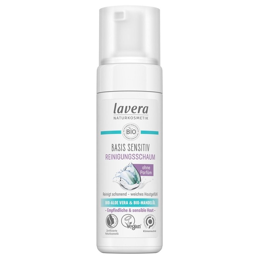 lavera basis sensitiv Reinigungsschaum Gesichtscreme 150 ml