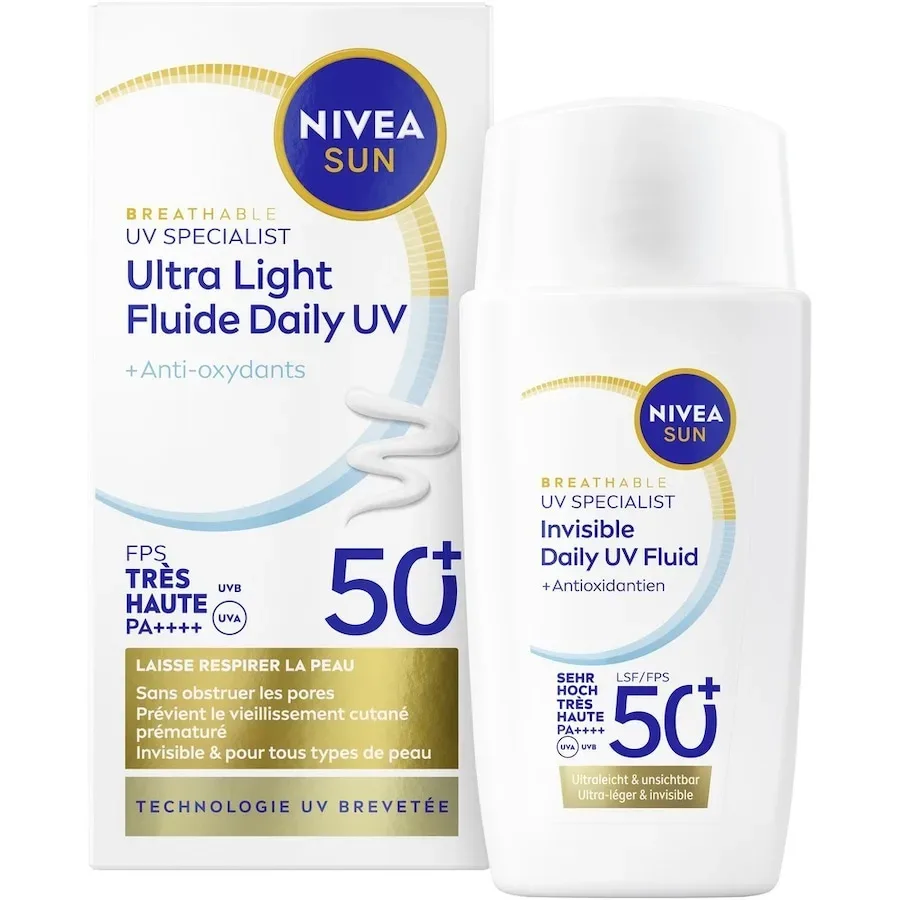 NIVEA SUN - Sun UV Face Invisible Daily Fluid LSF 50+, 40 ml