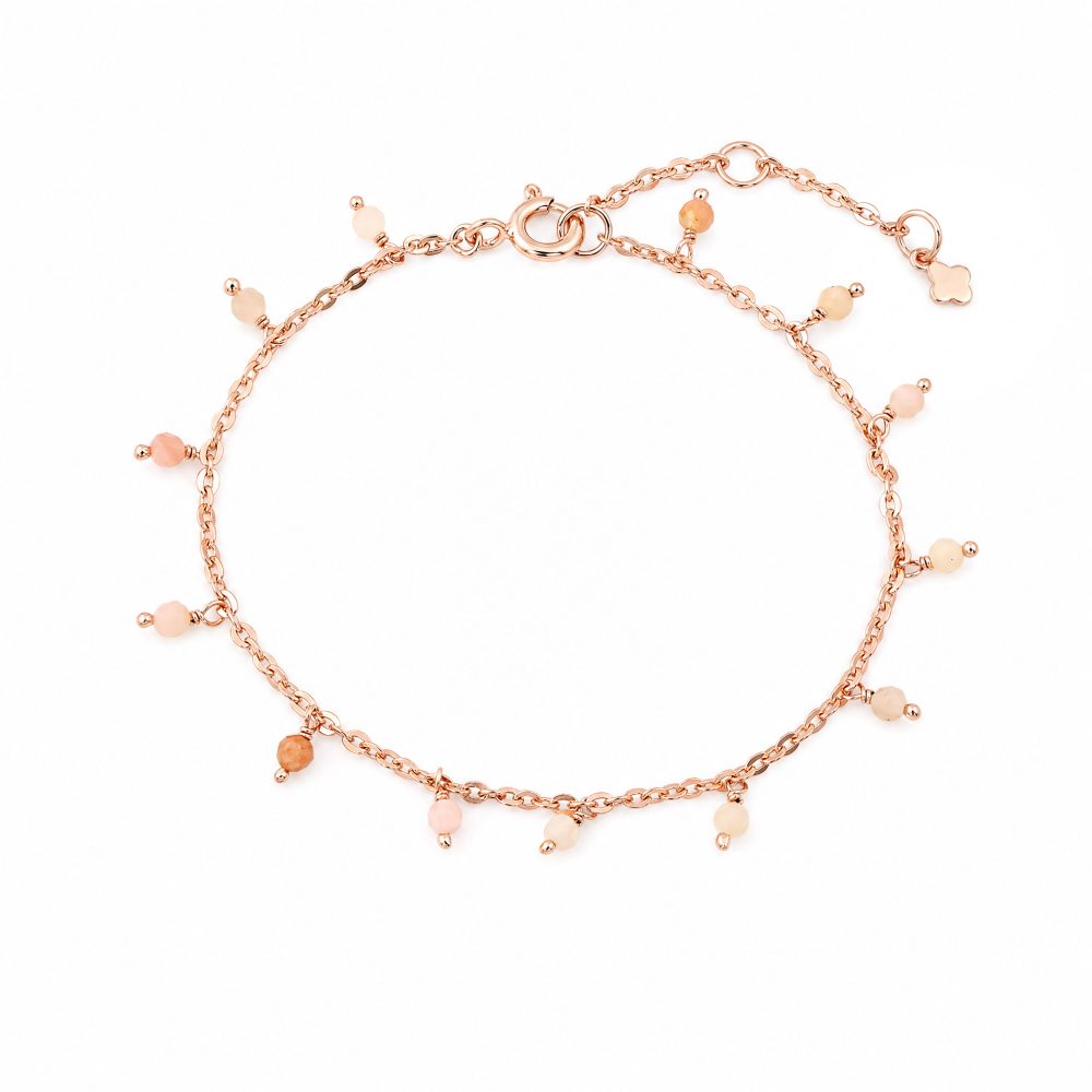 Maja Emulto Armband - Opal facettiert rosegold rosa - MEB-2183-OP