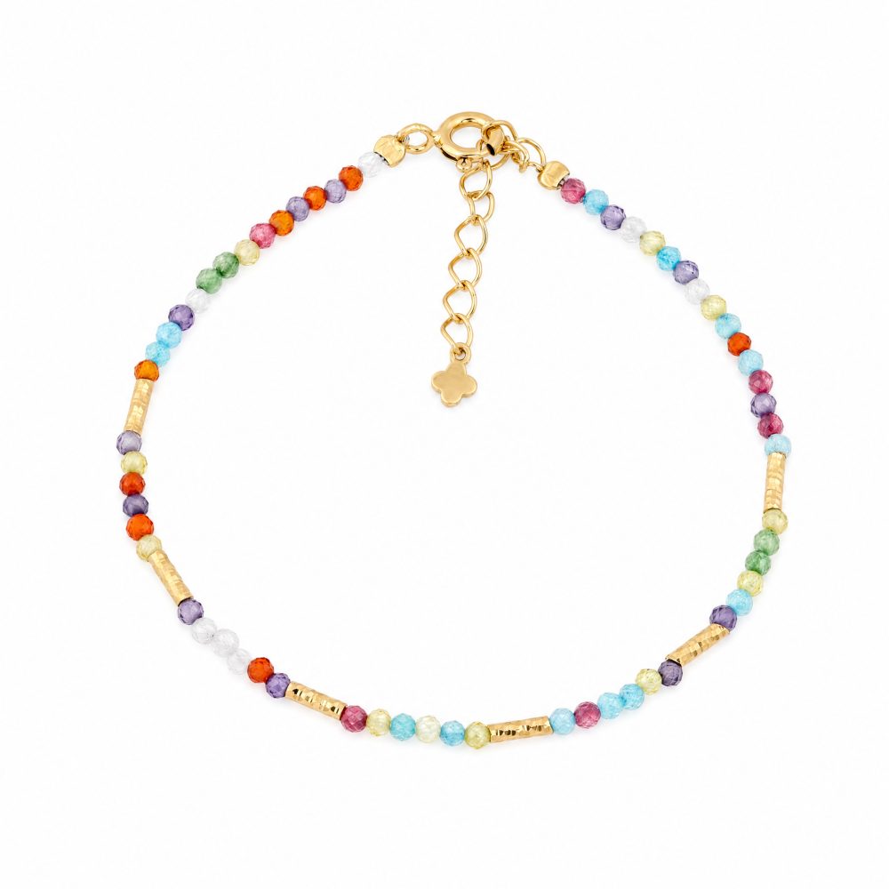 Maja Emulto Armband - bunt facettiert vergoldet - MEB-4125-MULTI CZ