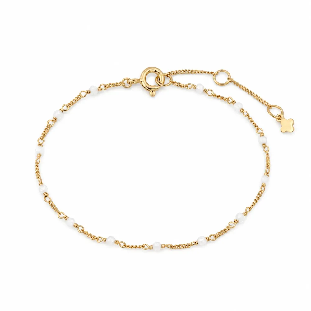 Maja Emulto Armband - Zirkonia facettiert 925 Silber vergoldet - MEB-4128-CZ