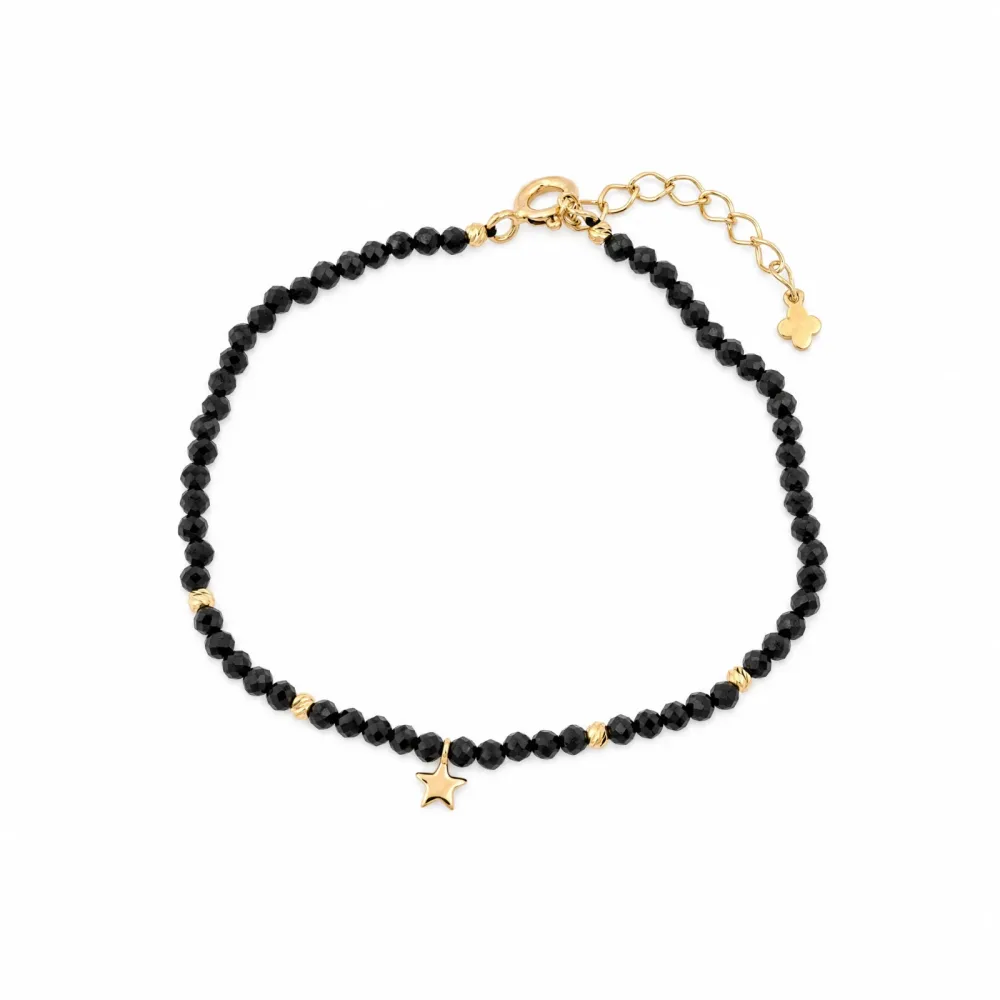 Maja Emulto Armband - Spinell facettiert vergoldet Stern - MEB-4133-SLB