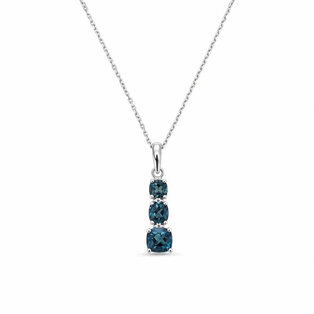 ELLA Juwelen Collier - ELLA Juwelen Collier 585 Gold Blau - AS1517