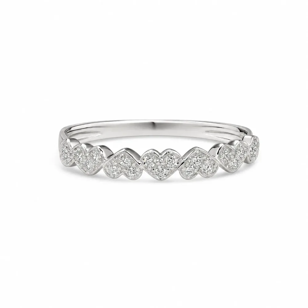 ELLA Juwelen Ring - ELLA Juwelen Ring 585 Gold weiß mit Diamant - AS1224