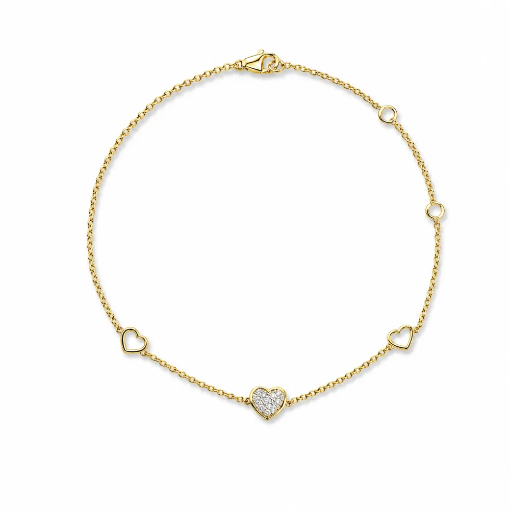 Best of Diamonds Armband - Best of Diamonds Armband 585 Gold mit Brillant - B086.0.05GG