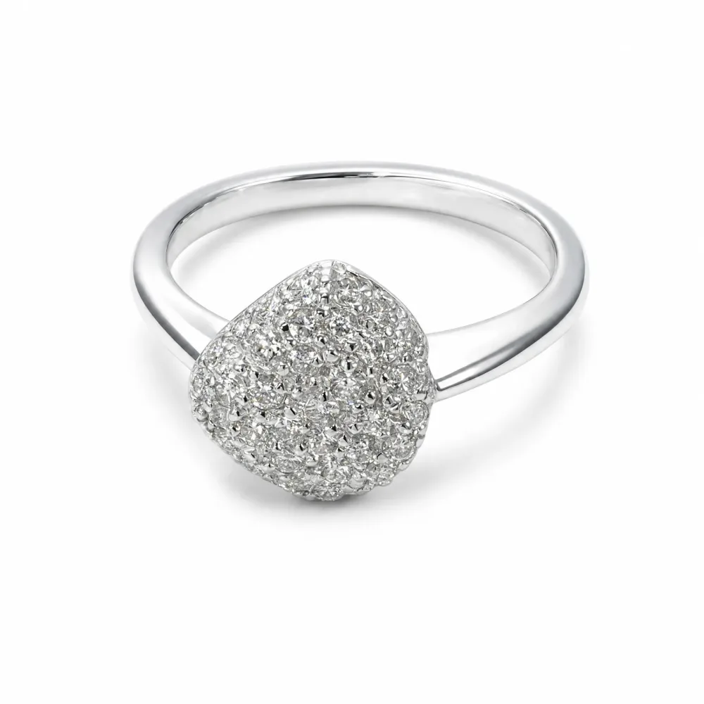 Capolavoro Ring - Capolavoro Ring 750 Gold weiß mit Brillant - RI8B02155
