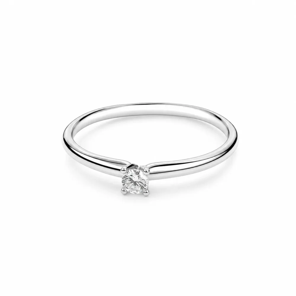 Capolavoro Ring - Capolavoro Ring 750 Weißgold mit Brillant - RI8B05022.0.20TW/VS