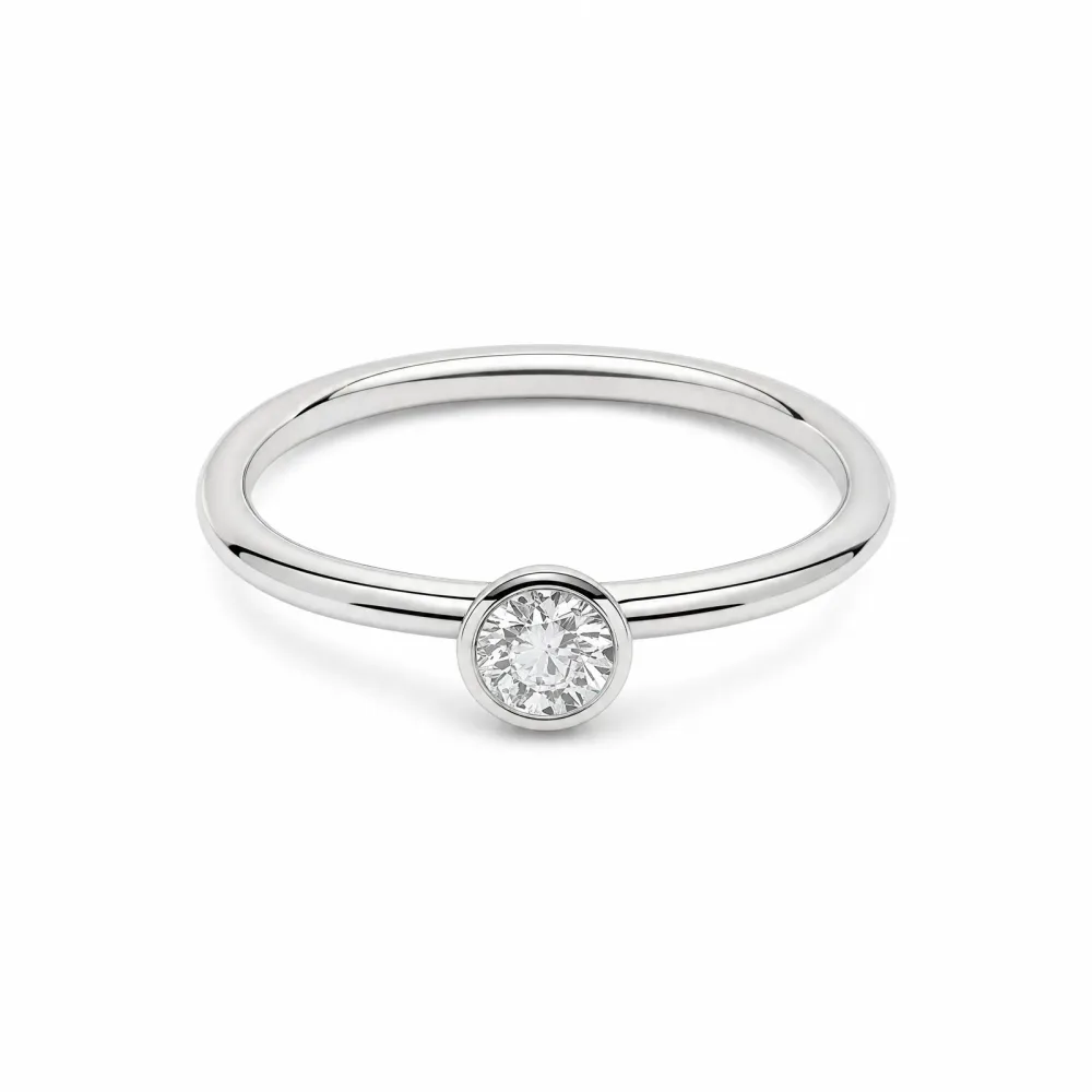 Capolavoro Ring - Capolavoro Ring 750 Gold weiß mit Brillant - RI8B05030.0.10TW/VS
