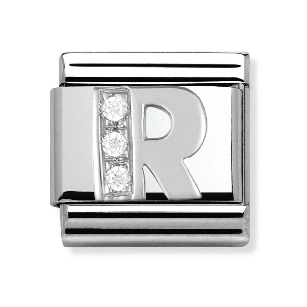 Nomination Classic - SilverShine Buchstabe R mit Zirkonia - 330301/18