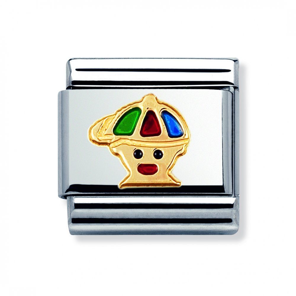 Nomination Classic - FUN Edelstahl, Email und 18K-Gold (Junge)