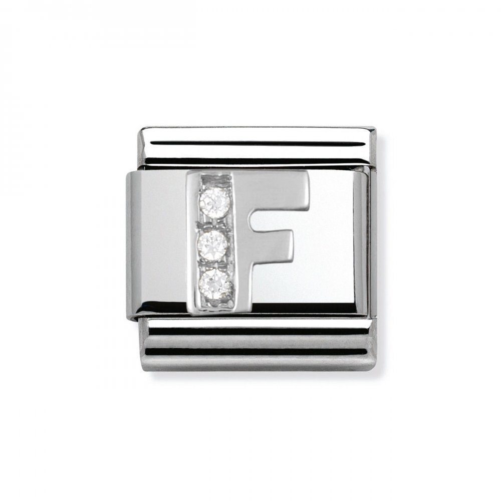 Nomination Classic - SilverShine Buchstabe F mit Zirkonia - 330301/06