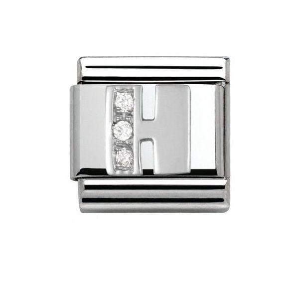 Nomination Classic - SilverShine Buchstabe H mit Zirkonia - 330301/08