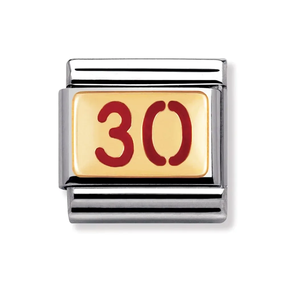 Nomination Classic - WRITINGS LIFE Edelstahl, Email und 18K-Gold (30)