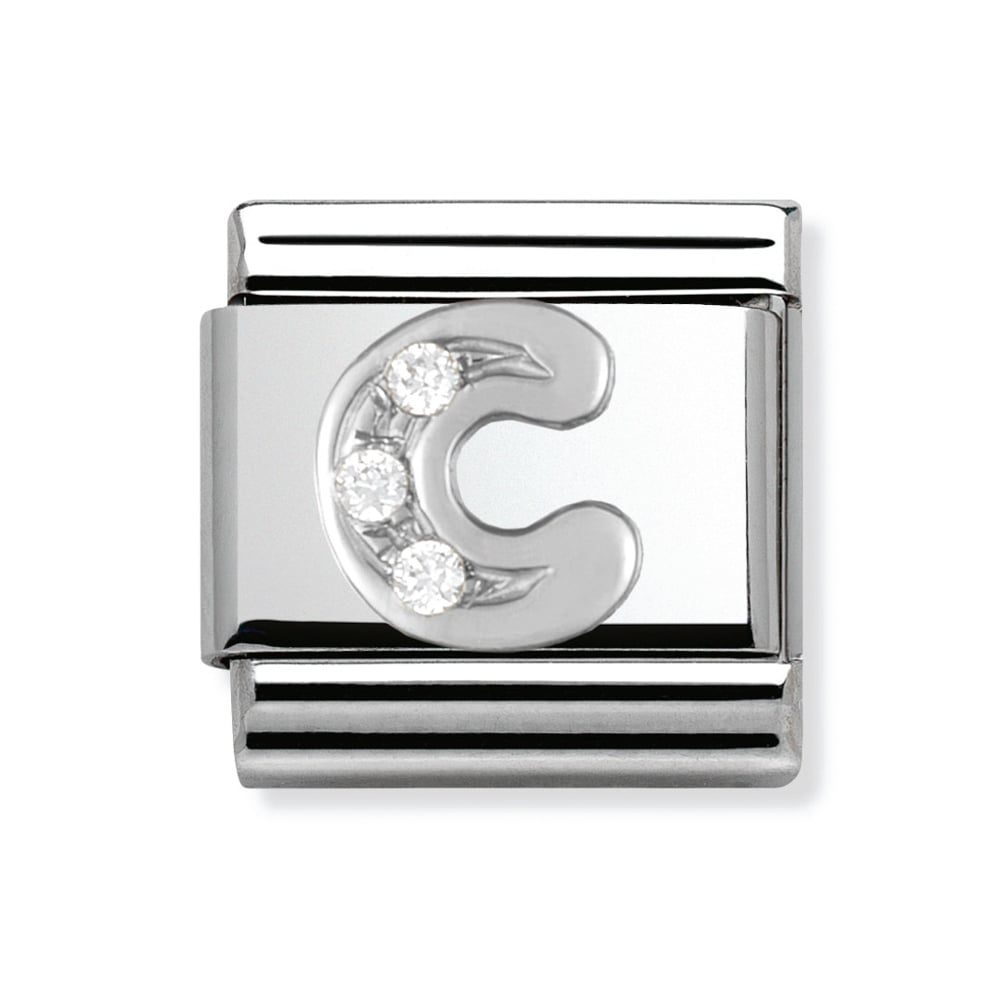 Nomination Classic - SilverShine Buchstabe C mit Zirkonia - 330301/03