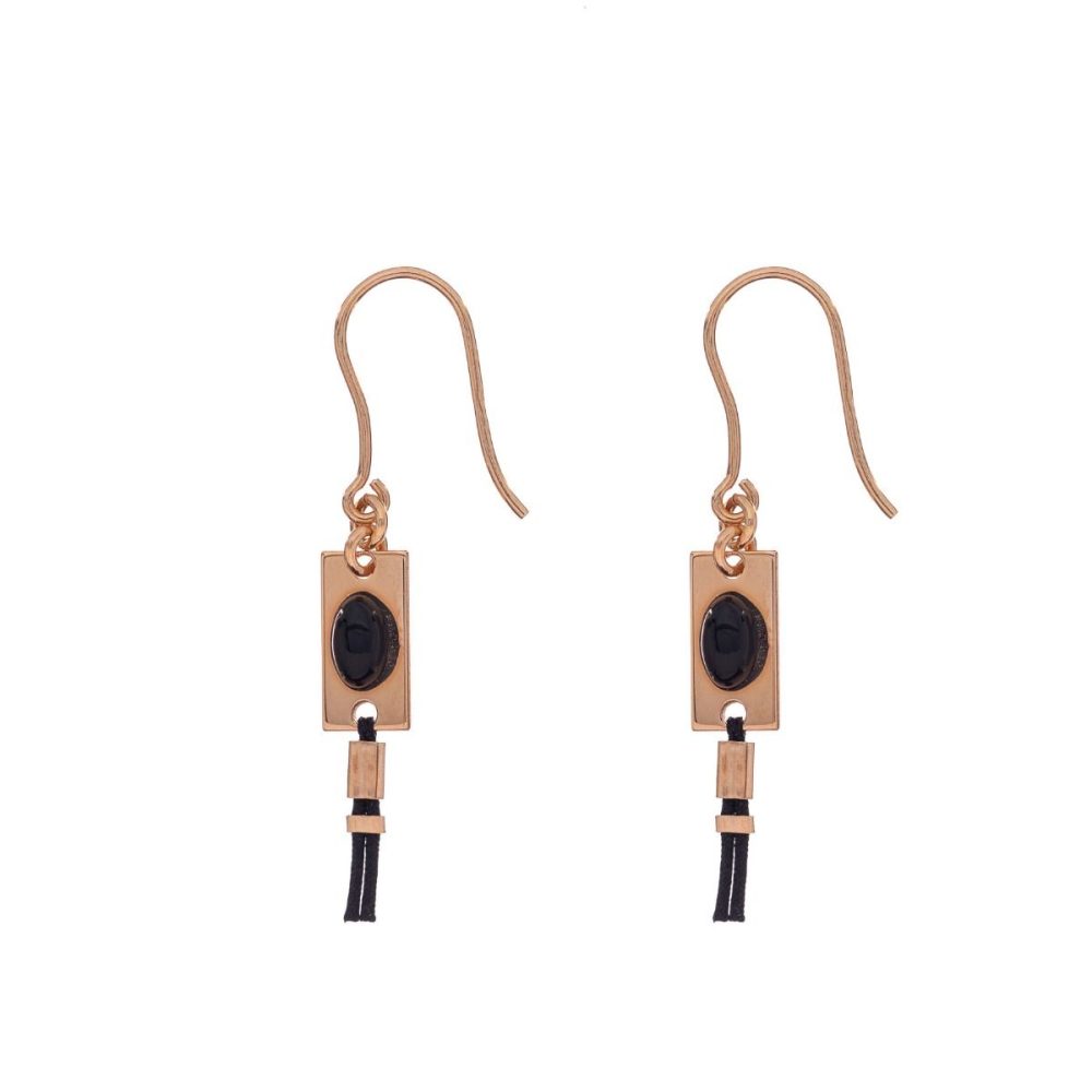 Alisia Ohrringe - AL1402-Rosato-Agata-Nera