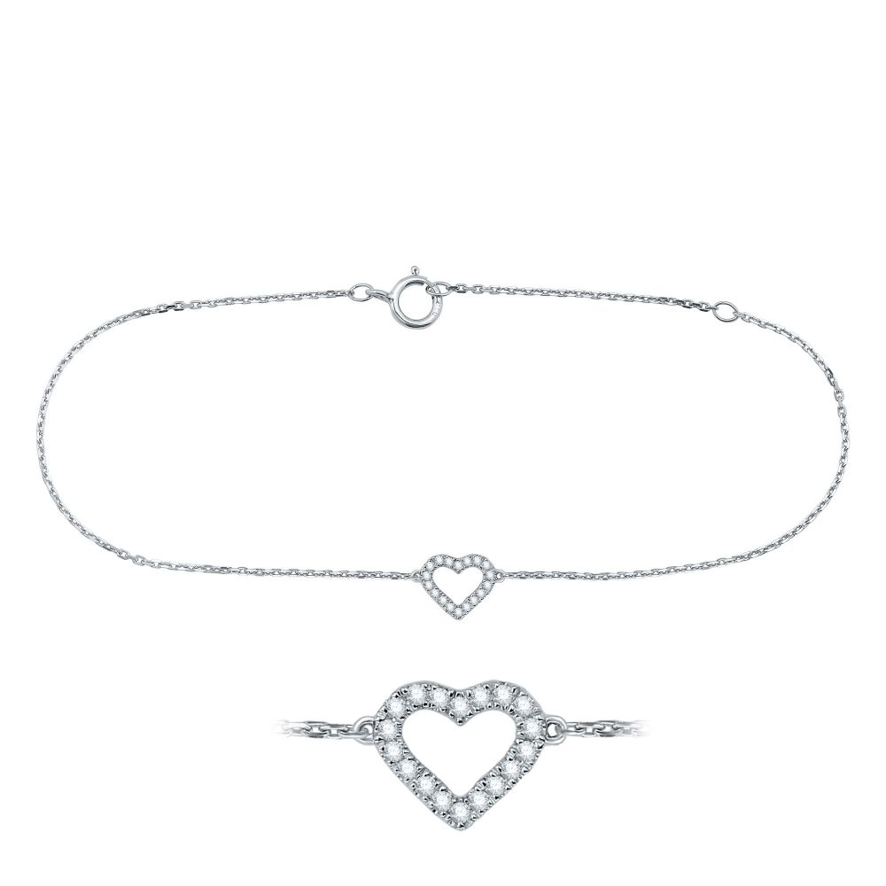 Best of Diamonds Armband - BRILLANT WEISSGOLD 585 - B066/WG