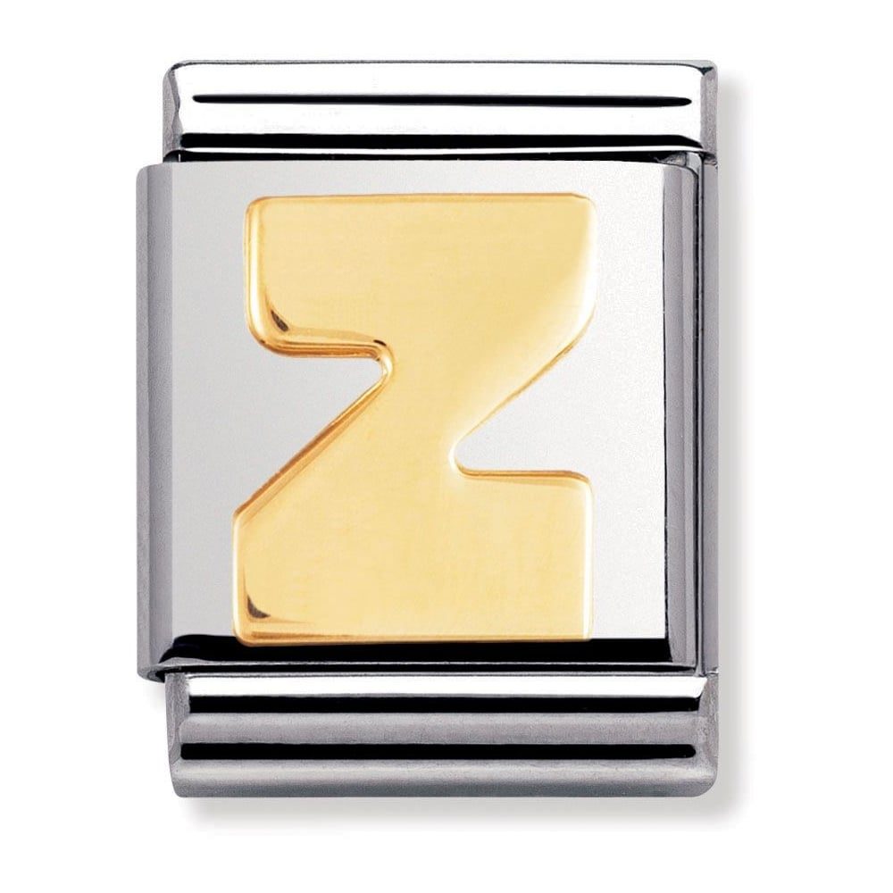 Nomination BIG - BUCHSTABE Edelstahl und 18K-Gold (Z)