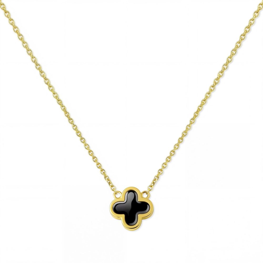 Maja Emulto Halskette - Black Clover - EL0003.NE.YG.B