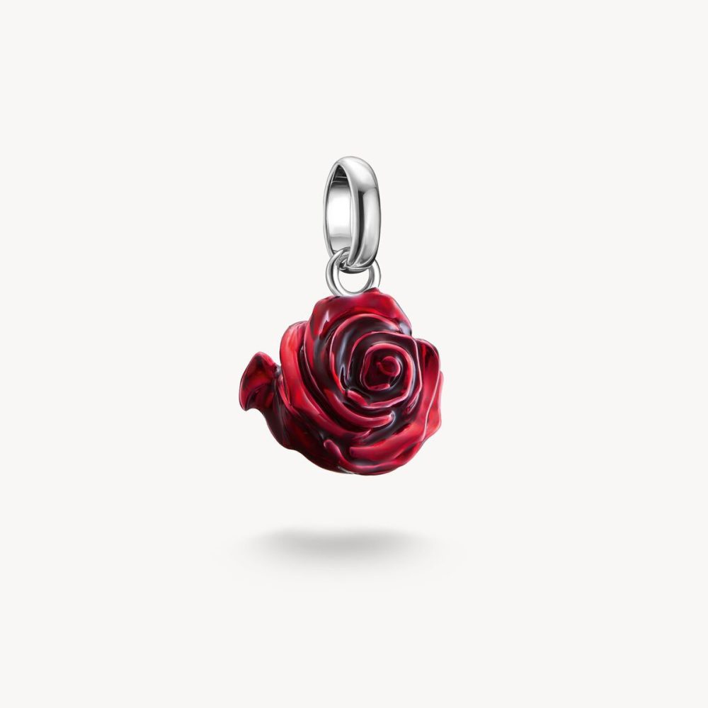 Thomas Sabo Charm - Rosenblüte rot - CC1263-007-10