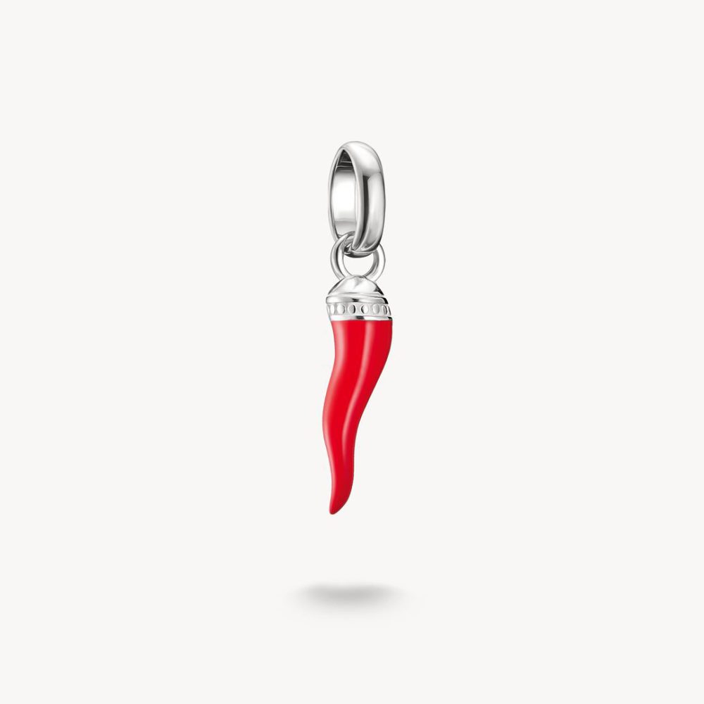 Thomas Sabo Charm - Cornicello Rot - CC1328-007-10