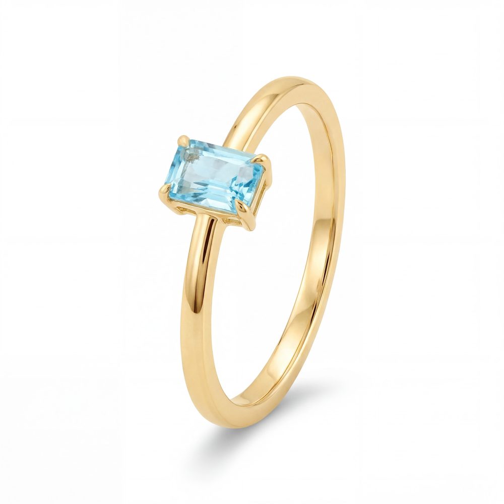 Maja Emulto Ring - Celestial Azure - EL00137.RG.YG.BT
