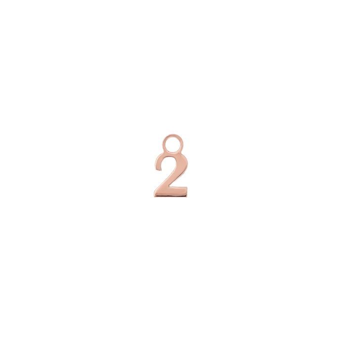 Maman et Sophie Charm für Ohrschmuck - Zahl 2 - conum2r