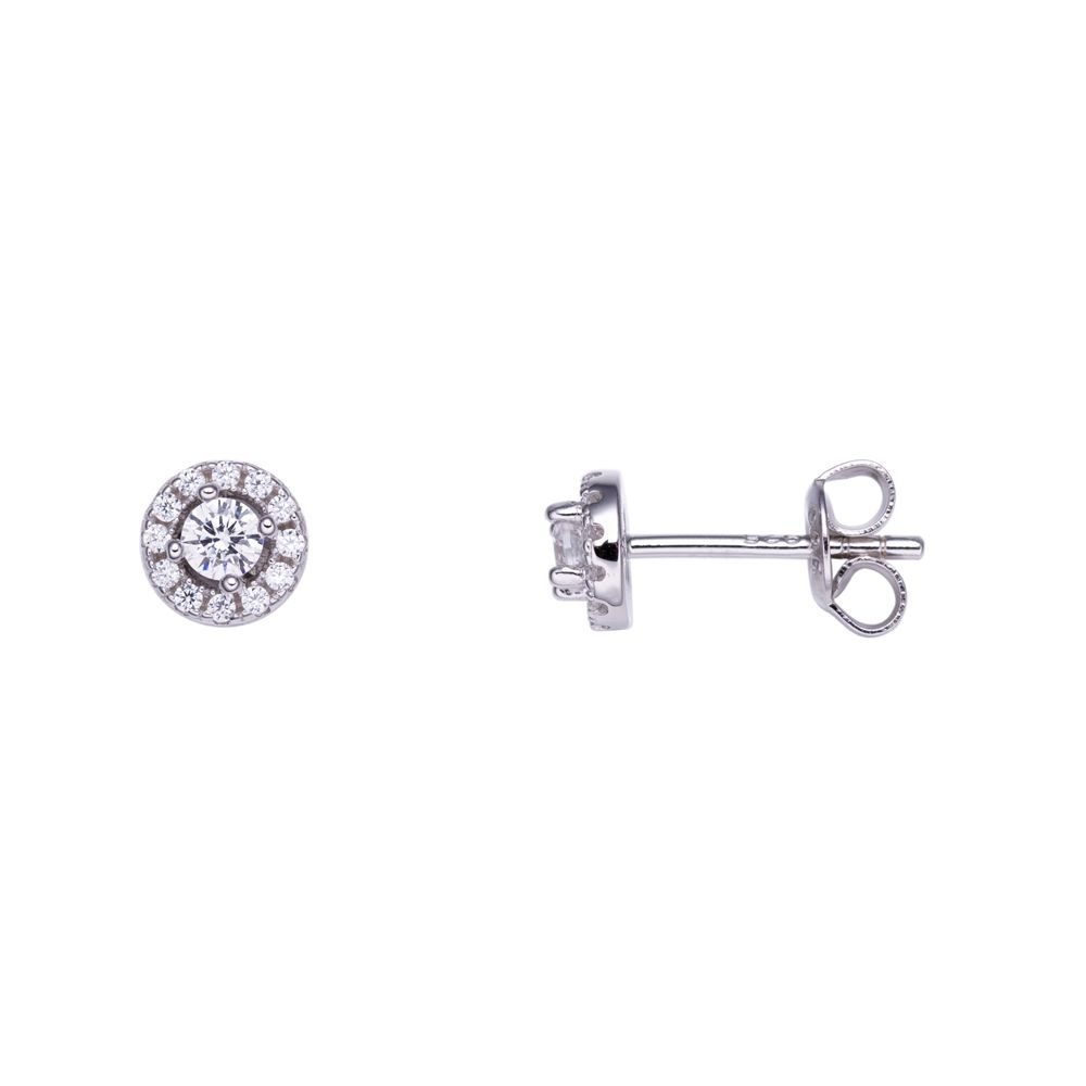 Stardiamant Ohrstecker - Brillant Weißgold 585 - D2134W