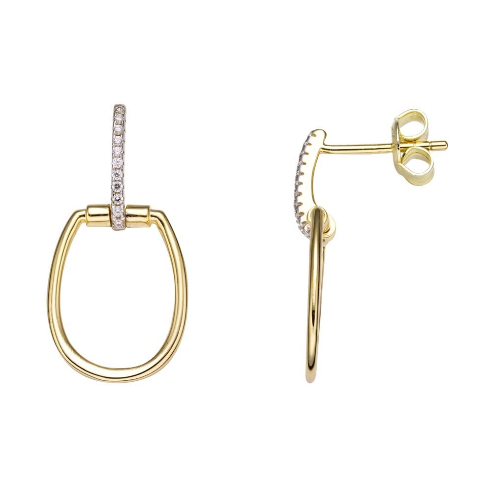 Stardiamant Ohrstecker - Brillant Gelbgold 585 - D2231G